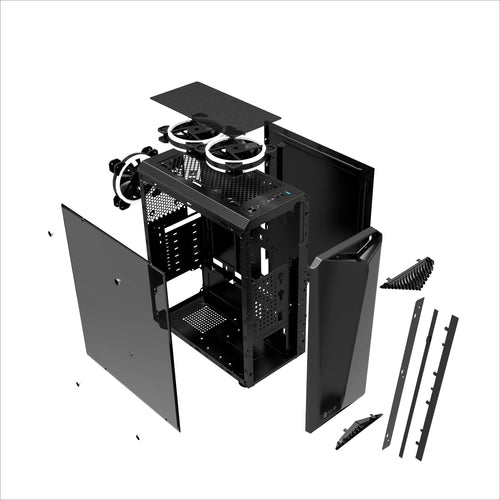 Streamer Computer Case Desktop DIY Full Side Transparent